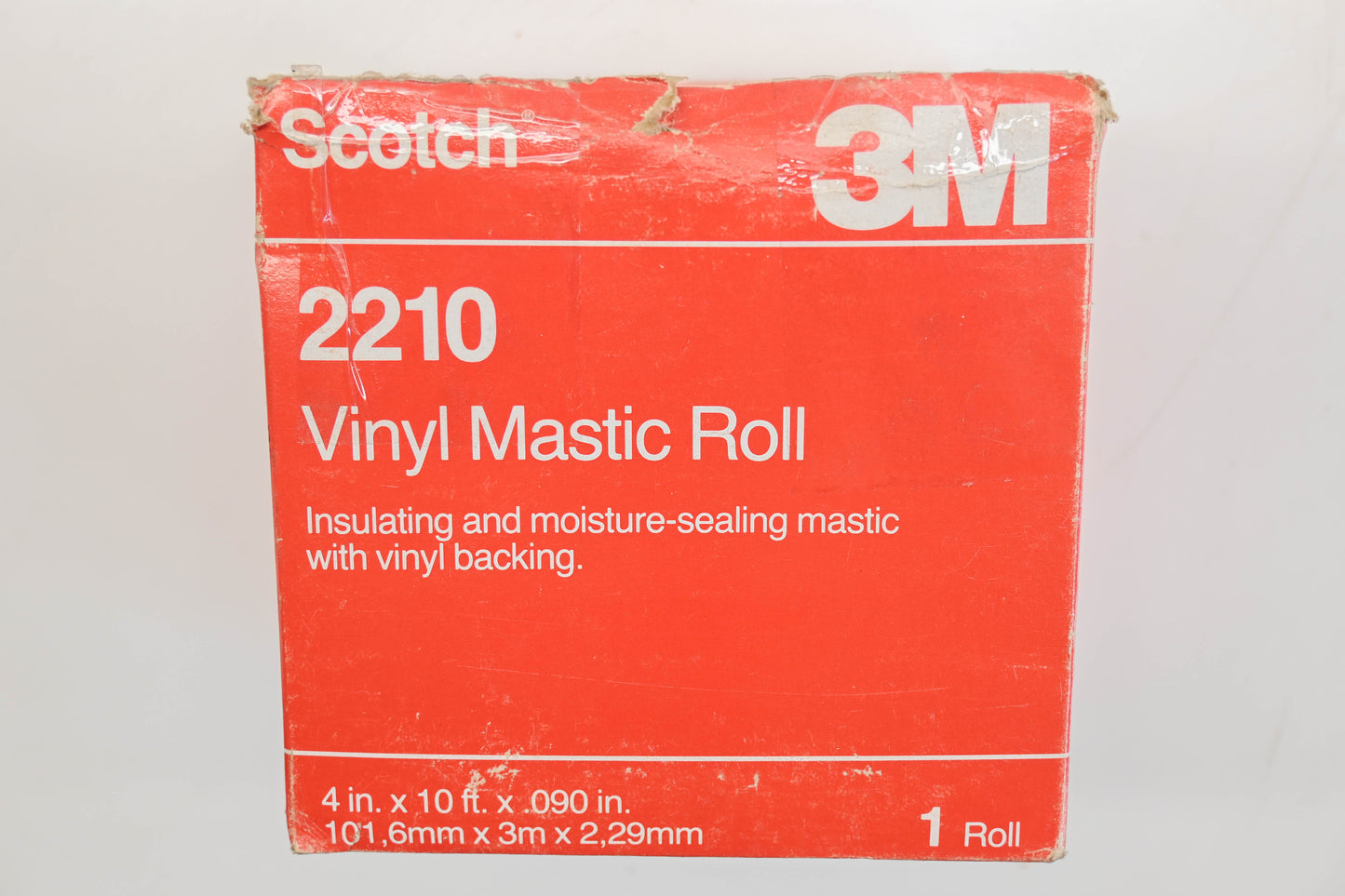 3M 2210 4" x 10ft Vinyl Mastic Roll NOS