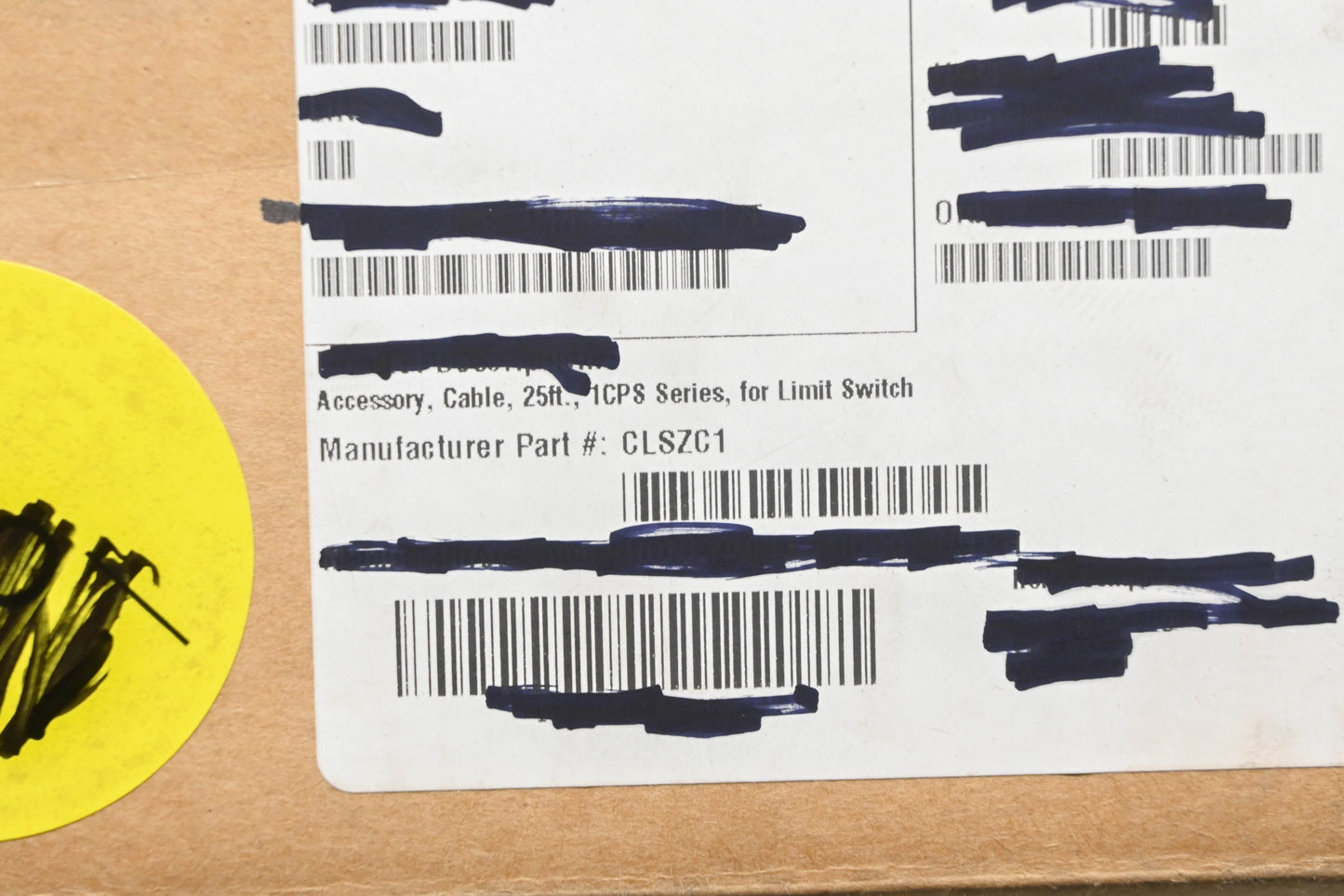 Honeywell CLSZC1 25' Plastic Coated Steel Cable NOS