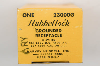 Hubbell 23000G Grounded Locking Receptacle NOS
