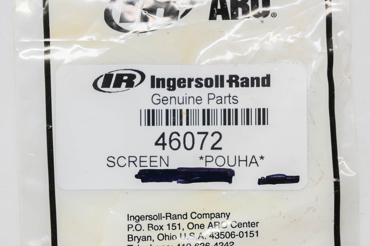 Ingersoll-Rand 46072 Filter Screen NOS