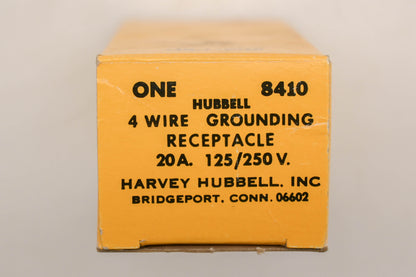 Hubbell 8410 4 Wire Grounding Receptacle Kit NOS