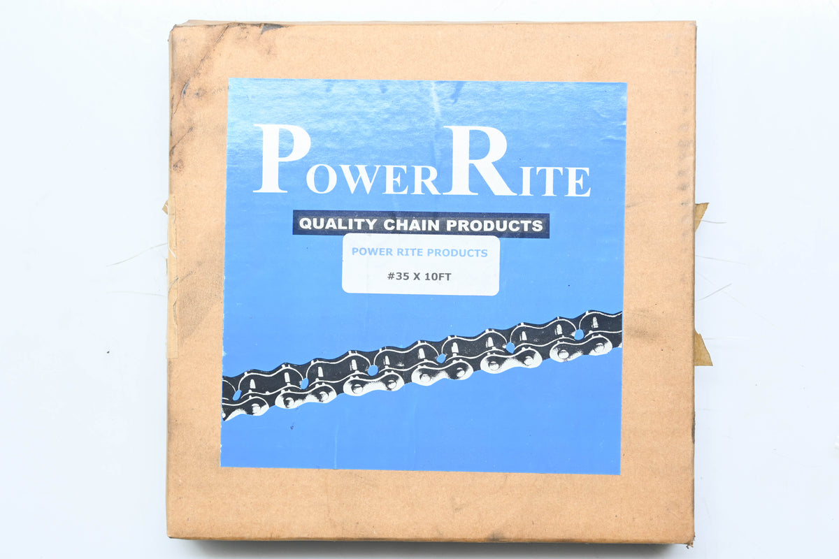 PowerRite 35-1R #35 10' Roller Chain & Master Link NOS