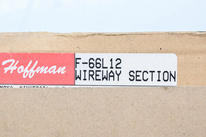 Hoffman F-66L12, F66L12 12" x 6" x 6" Straight Wireway Section NOS