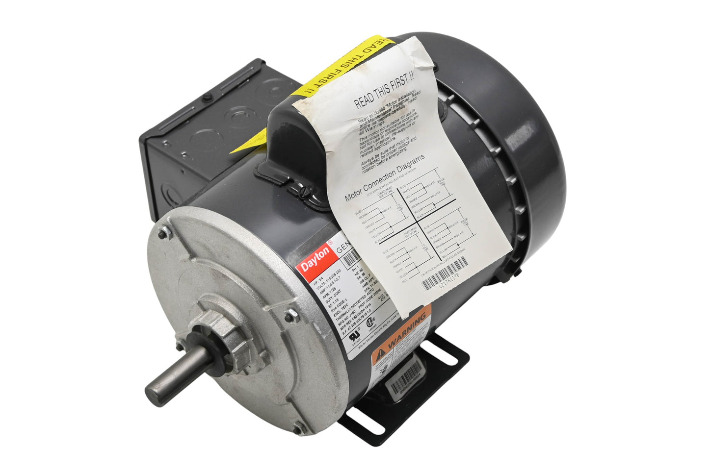 Dayton 6K123BG 3/4HP 115/230V Electric Motor NOS