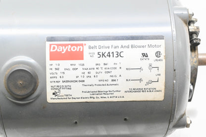 Dayton 5K413C 1/3 HP 115V 1PH 1725RPM Electric Motor