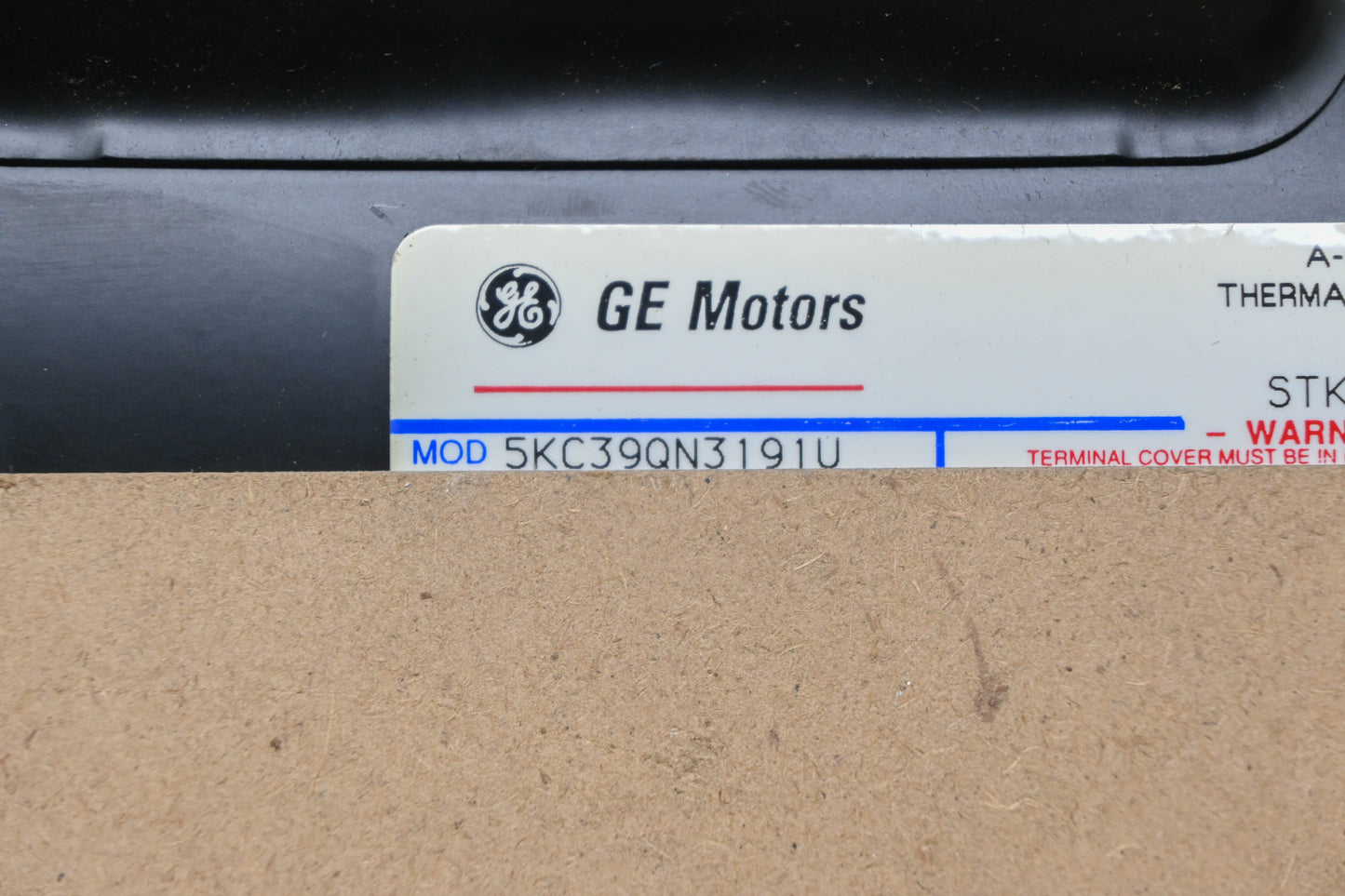 General Electric 5KC39QN3191U 1/2HP 115V/230V 3450RPM Electric Motor