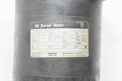 Westinghouse 806C305 1/6HP 115V 1725RPM Electric Motor