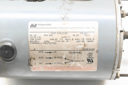 MagneTek HF4U019N 1/2HP 115V 825RPM Electric Motor