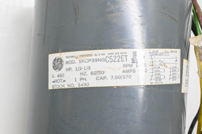 General Electric 5KCP39NG 1/2HP - 1/3HP 460V 1625RPM Electric Motor
