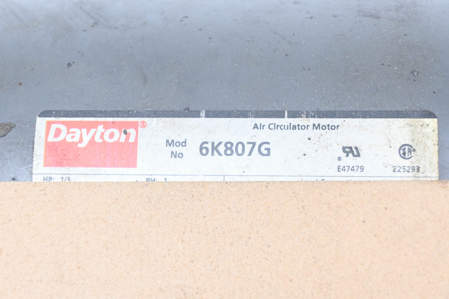 Dayton 6K807G 1/3HP 115V 1725RPM Electric Motor