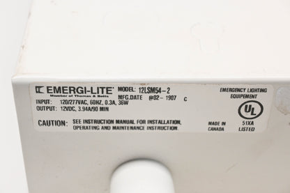 Emergi-Lite 12LSM54-2 2 Head Remote Emergency Light