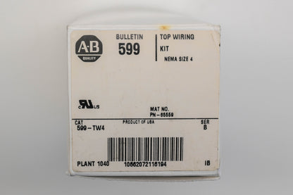 Allen-Bradley 599-TW4 Top Wiring Kit NOS