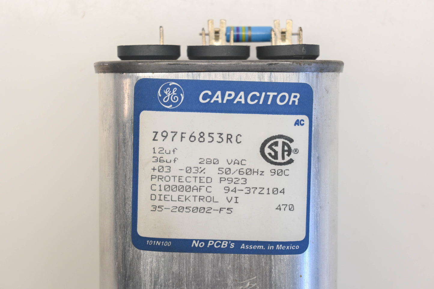 General Electric 97F6853RC 36uF 280V Capacitor NOS