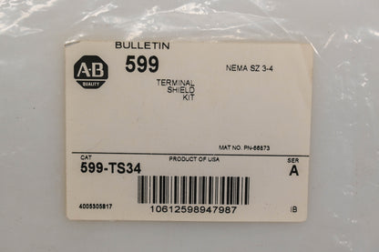Allen-Bradley 599-TS34 Terminal Shield Kit NOS