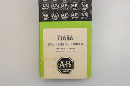 Allen Bradley 71A86 Coil NOS