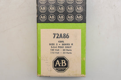 Allen Bradley 72A86 Coil NOS