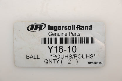 Ingersoll-Rand Y16-10 5/16" Steel Balls Qty 2 NOS