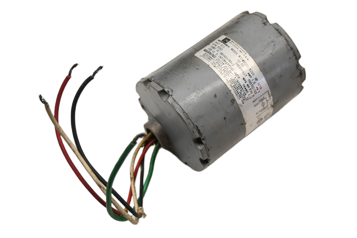 Emerson K33MYCZS-1259, SK6405-14-2, SK6405-44 1/10 HP 1.8A 115V Electric Motor