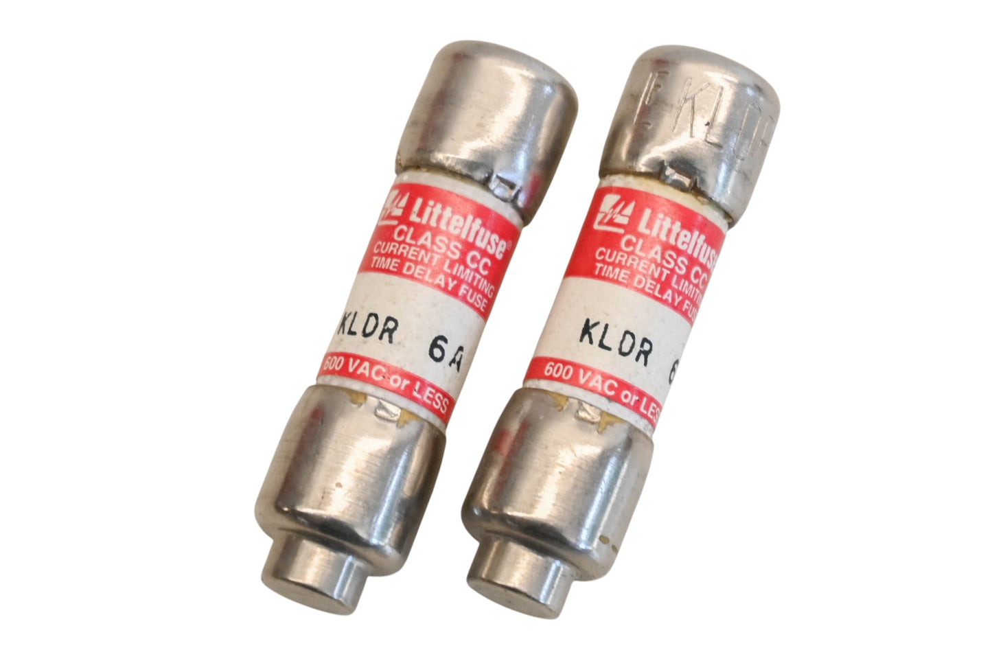 Littelfuse KLDR 6, KLDR-6 6A-600V Fuses Qty 2 NOS