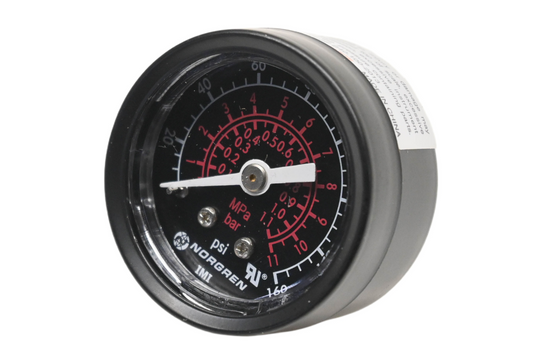 Norgren 18-015-212, MH25761 160PSI Air Pressure Gauge NOS