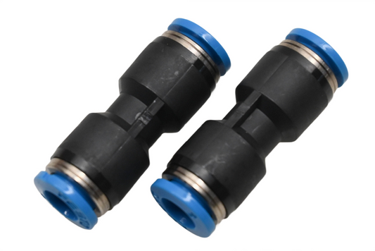 Festo QS-6, 153032 6mm x 1/8" Push-In Fittings Qty 2 NOS