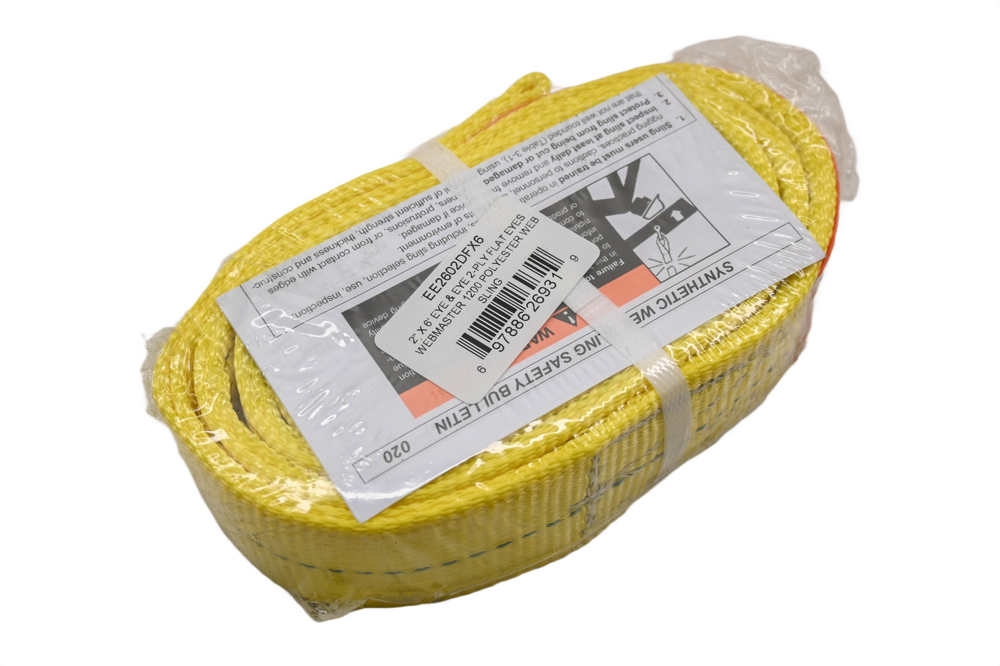 Lift-All EE2602DFX6 6' x 2" Eye & Eye Web Sling NOS