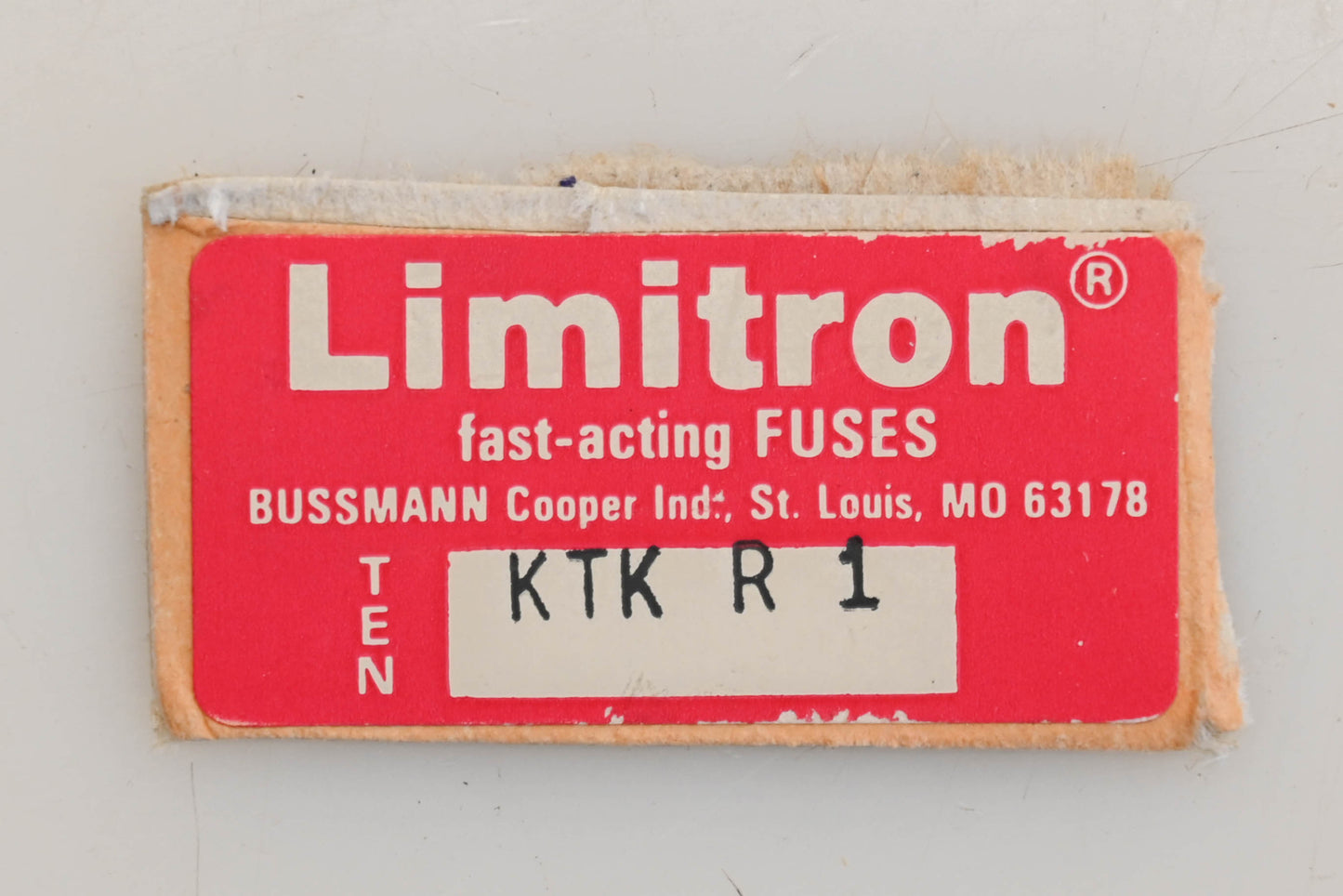 Bussmann KTK R 1, KTK-R-1 Limitron 1A-600V Fuse NOS