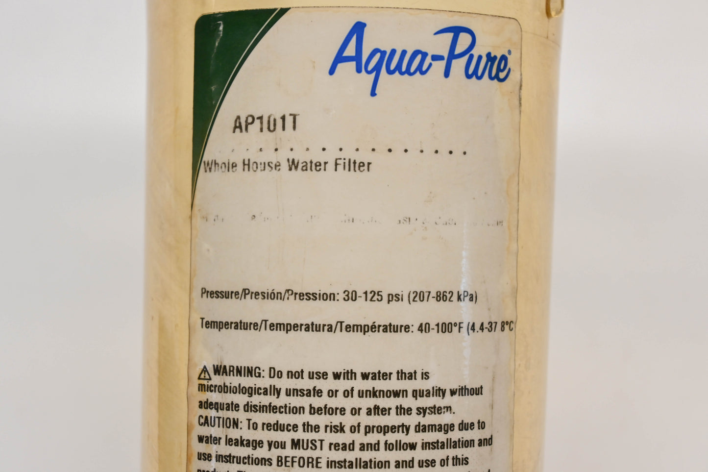 Aqua-Pure AP101T 30-125PSI Water Filter Housing Kit NOS