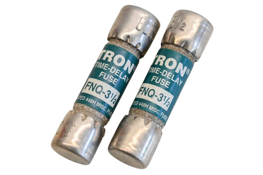 Bussmann FNQ 3-1/2, FNQ-3-1/2 Tron 3.5A-500V Fuses Qty 2 NOS