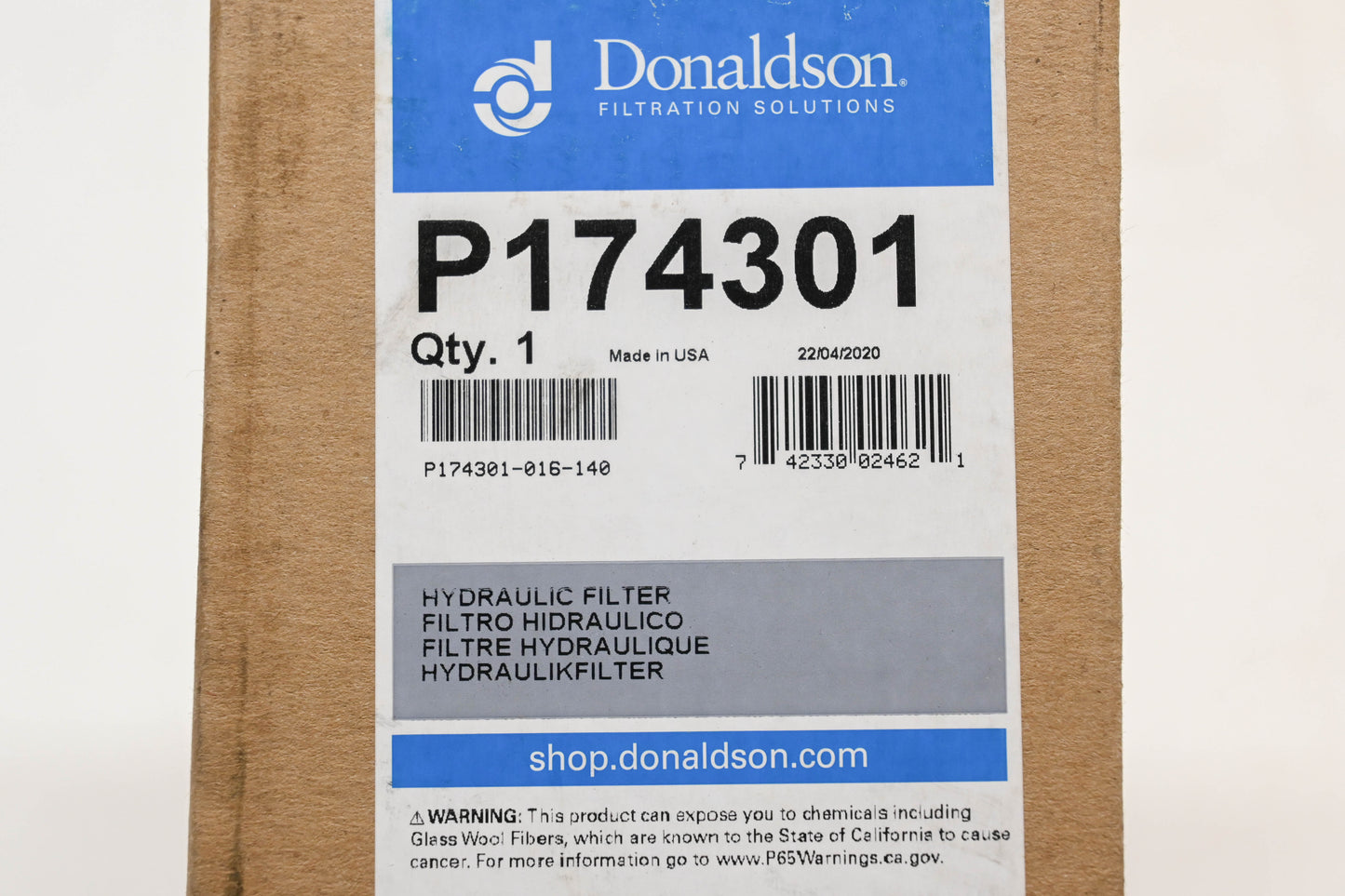 Donaldson P174301 Hydraulic Filter Cartridge NOS