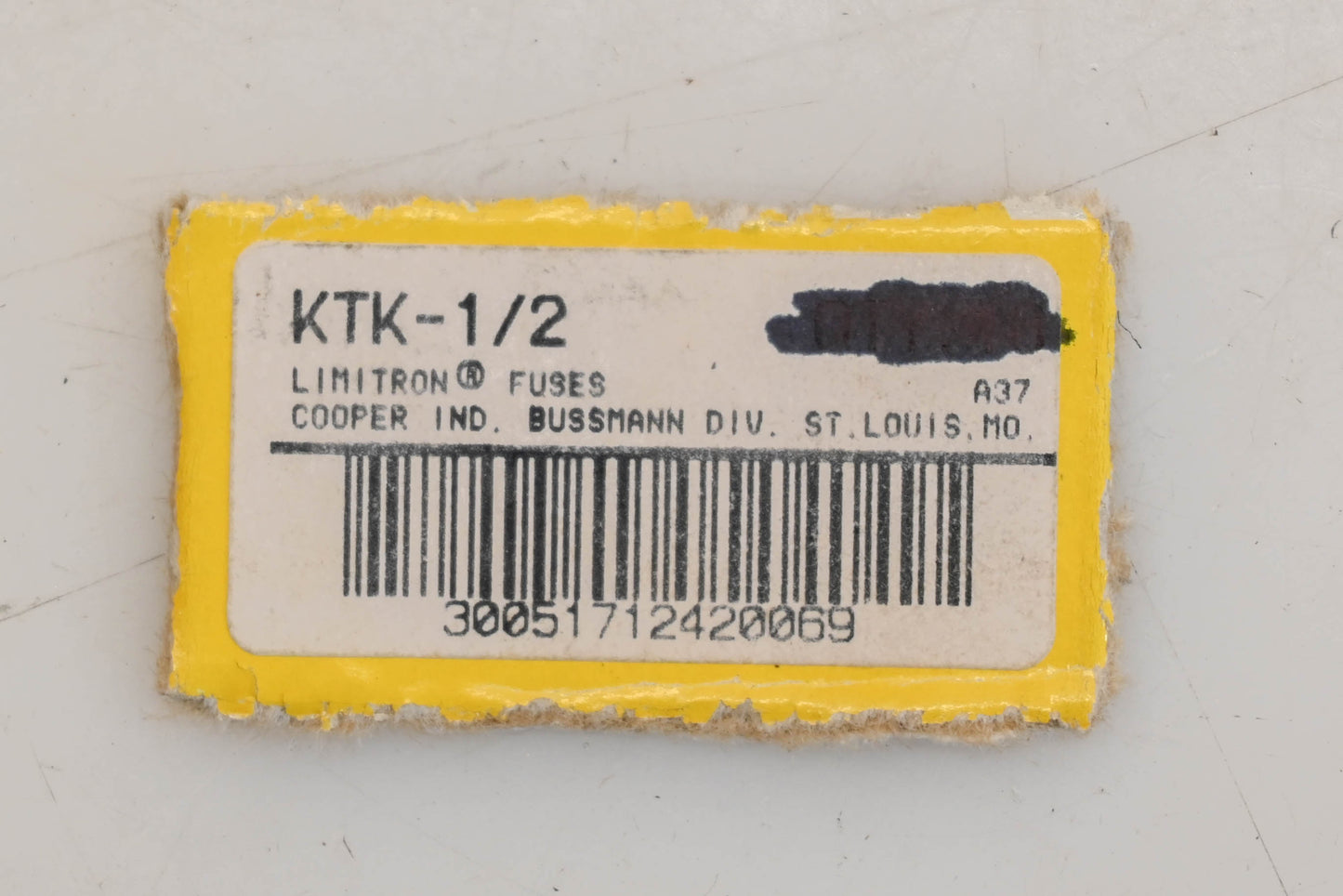 Bussmann KTK 1/2, KTK-1/2 Limitron 0.5A-600V Fuses Qty 2 NOS