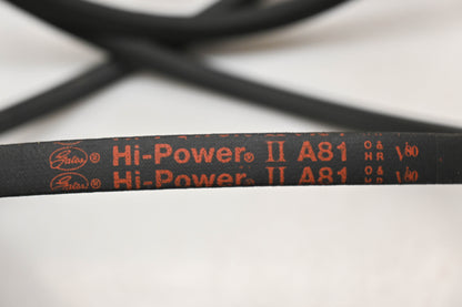 Gates A81, 9002-2081 1/2" x 83" Hi-Power V-Belts NOS