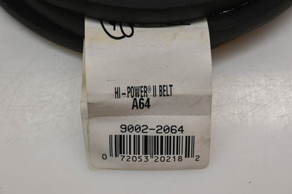 Gates A64, 9002-2064 1/2" x 66" Hi-Power V-Belt NOS
