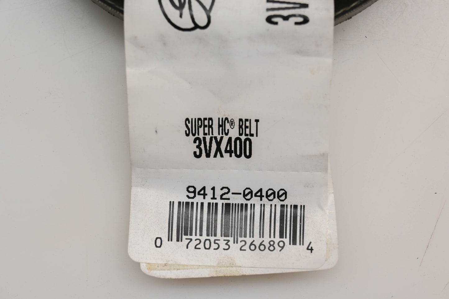 Gates 3VX400, 9412-0400 3/8" x 40" Super HC V-Belt Qty 2 NOS