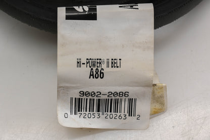 Gates A86, 9002-2086 1/2" x 88" Hi-Power V-Belt NOS