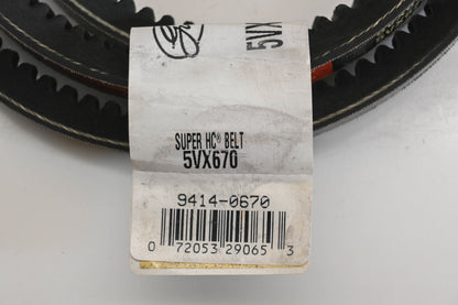 Gates 5VX670, 9414-0670 21/32" x 67" Super HC V-Belt NOS