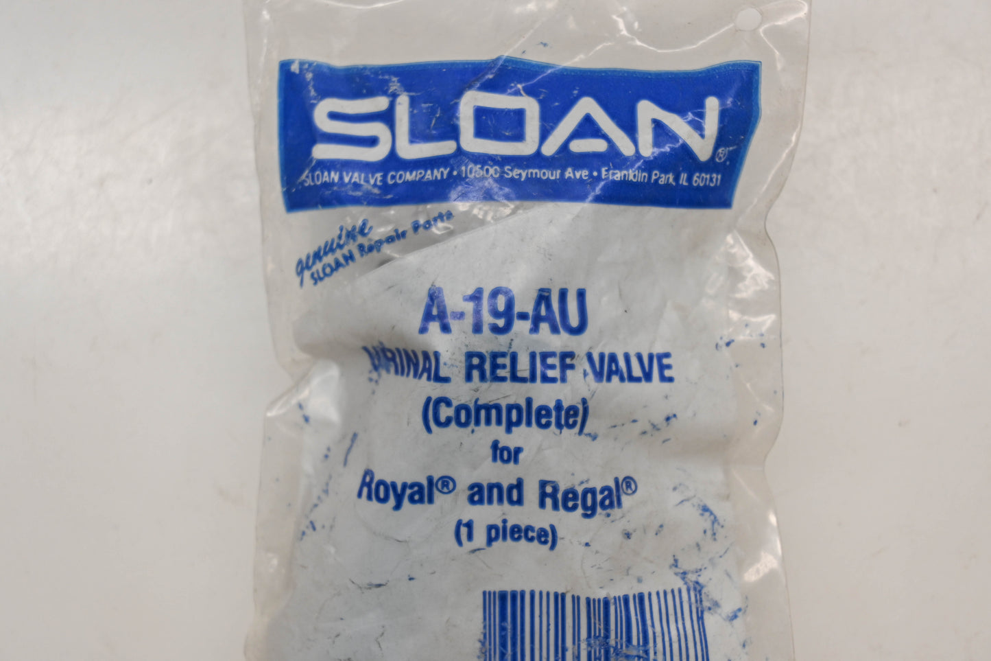 Sloan A-19-AU Relief Valve NOS