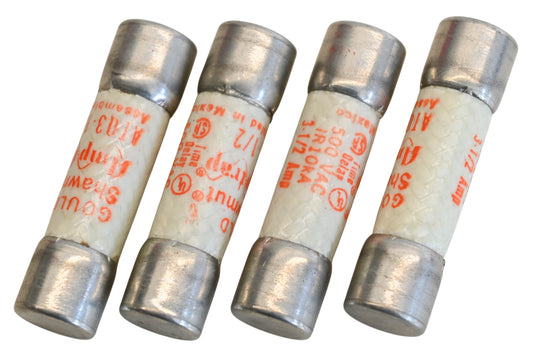 Gould ATQ3 1/2, ATQ3-1/2 3.5A-500V Fuses Qty 4 NOS