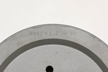 TB Woods 6.2X3B-SD, 3BQ62, 3BQ62-SD 6-9/16" x 2-1/2" Sheave Pulley NOS