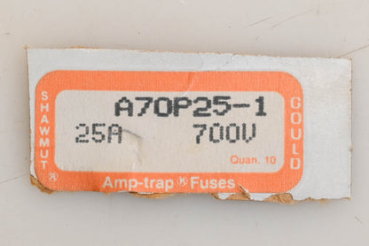 Gould A70P25-1 25A-700V Fuse NOS
