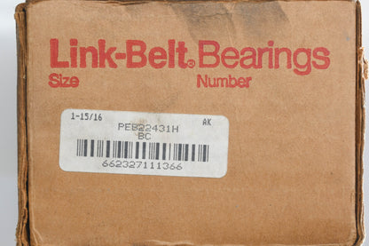 Link-Belt PEB22431H 1-15/16" Pillow Block Bearing NOS
