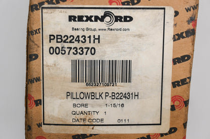 Rexnord PB22431H 1-15/16" Pillow Block Bearing NOS
