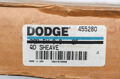 Dodge 455280, 3/5V9.0-SF 9" x 2-3/8" x 3-1/8" Sheave Pulley NOS