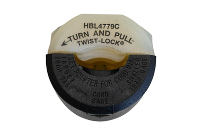 Hubbell HBL4779C, 4779C Twist-Lock Connector Body Assembly NOS