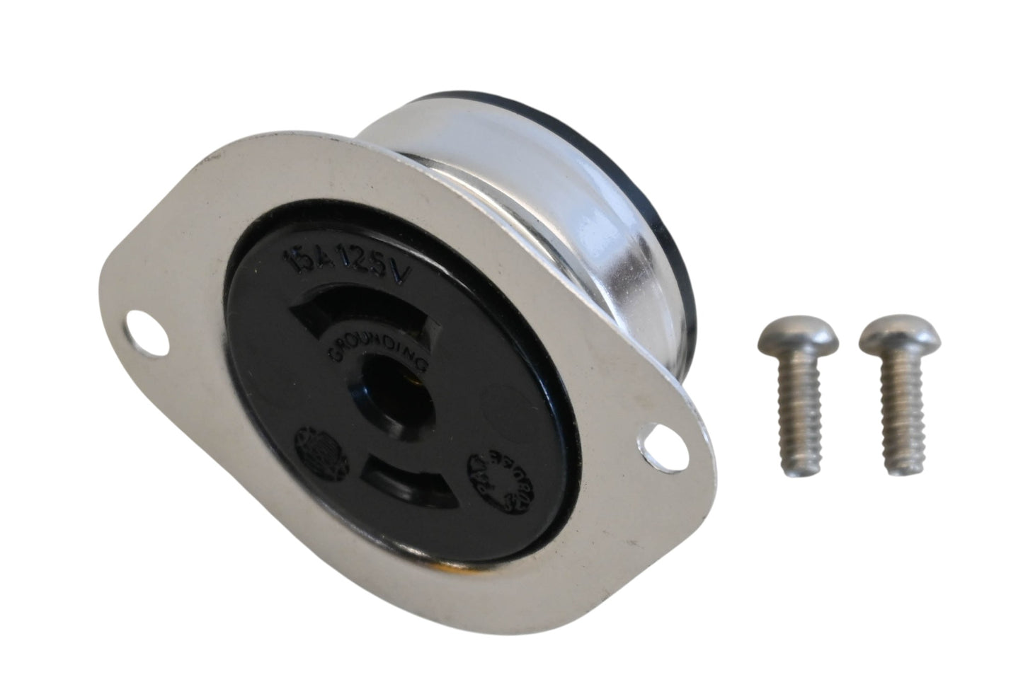 Hubbell HBL7596, 7596 15A-125V Twist-Lock Flanged Receptacle Kit NOS