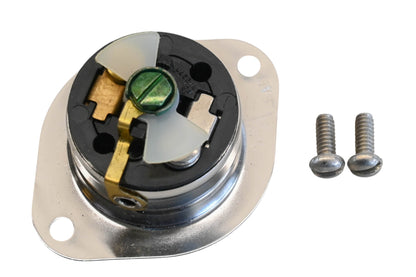 Hubbell HBL7596, 7596 15A-125V Twist-Lock Flanged Receptacle Kit NOS