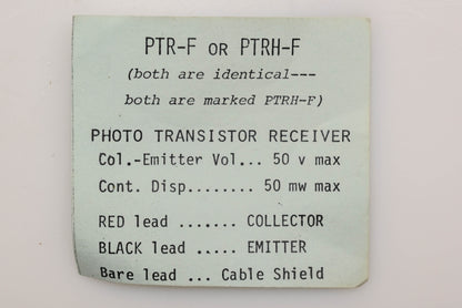 De-Tec-Tronic PTR-F, PTRH-F, PX-1P Photoelectric Sensor Kit NOS