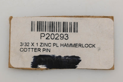 Aftermarket P20293, 67985606 3/32" x 1" Zinc Coated Cotter Pins Qty 174 NOS