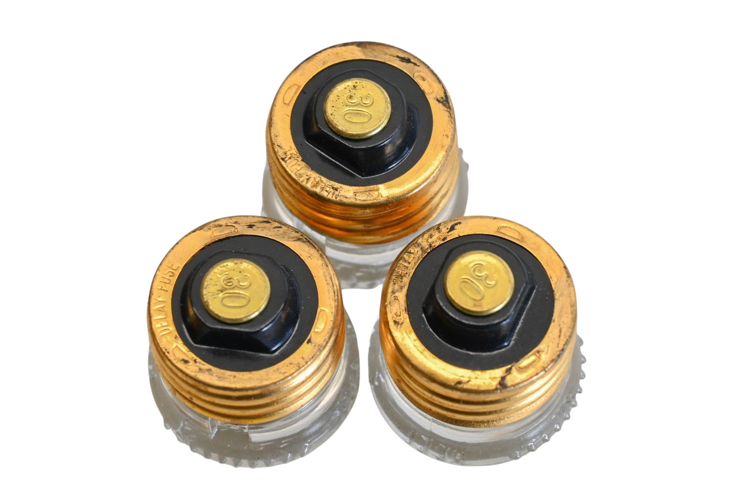 Gould GTL30 30A-125V Plug Fuses Qty 3 NOS