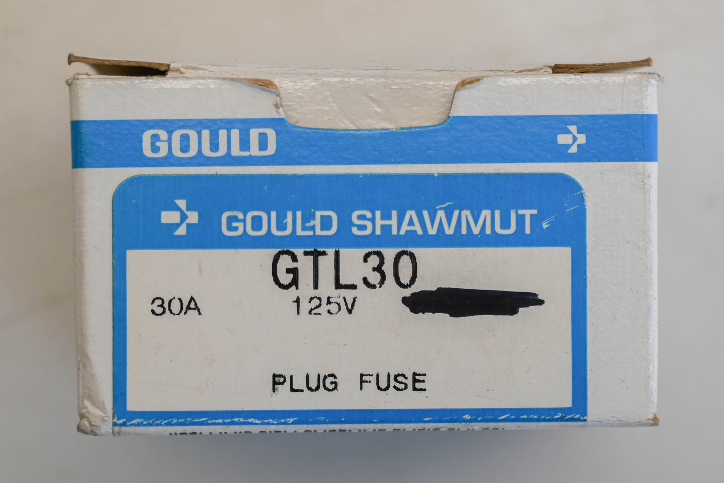 Gould GTL30 30A-125V Plug Fuses Qty 3 NOS